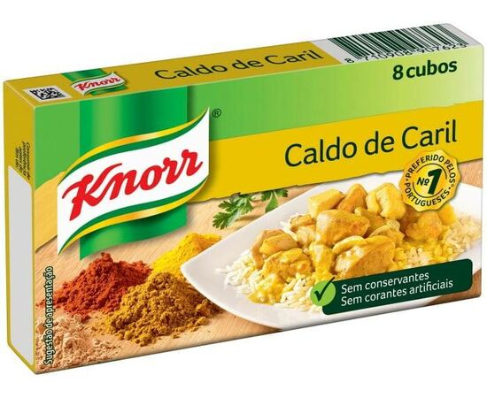Caldo de Caril 8 Cubos- Knorr