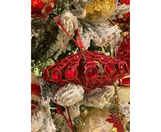 Ornamento de Natal Gemme Bordo (vermelho)