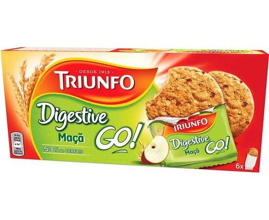 Bolacha Digestive Go Maçã  - Triunfo 171g