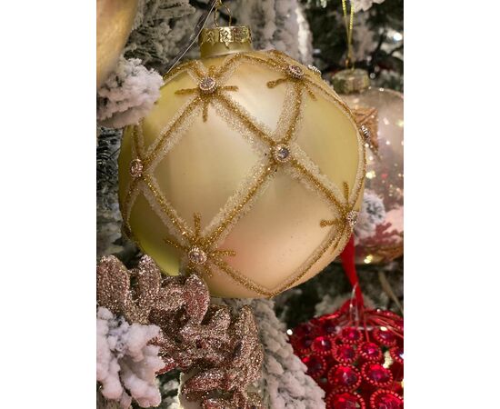 Bola de Natal- Diamantes 10 Cm